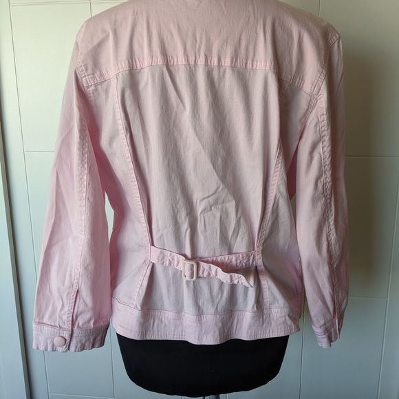 Vintage Pink Spanner Brand Snap Up Jacket wPockets - Picture 9 of 11